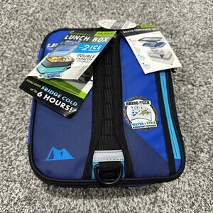 NWT! Ultra Arctic Zone Blue Expandable Cooler Lunchbox w/ Ice Packs Bento Boxes
